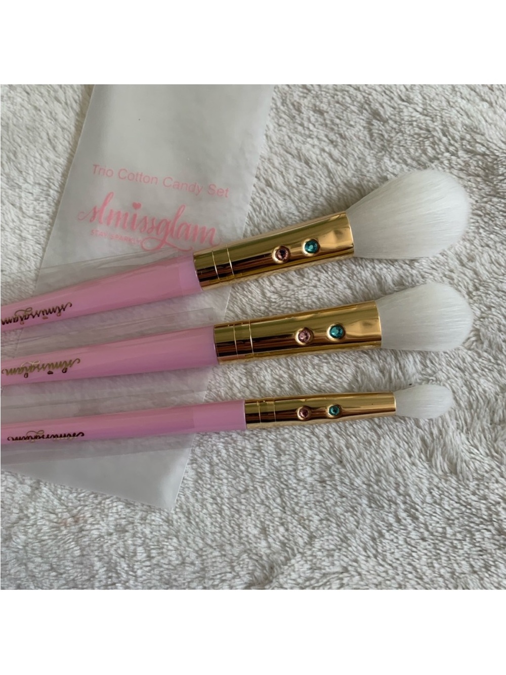 Sl Miss Glam Cotton Candy Brush Trio Set NWT